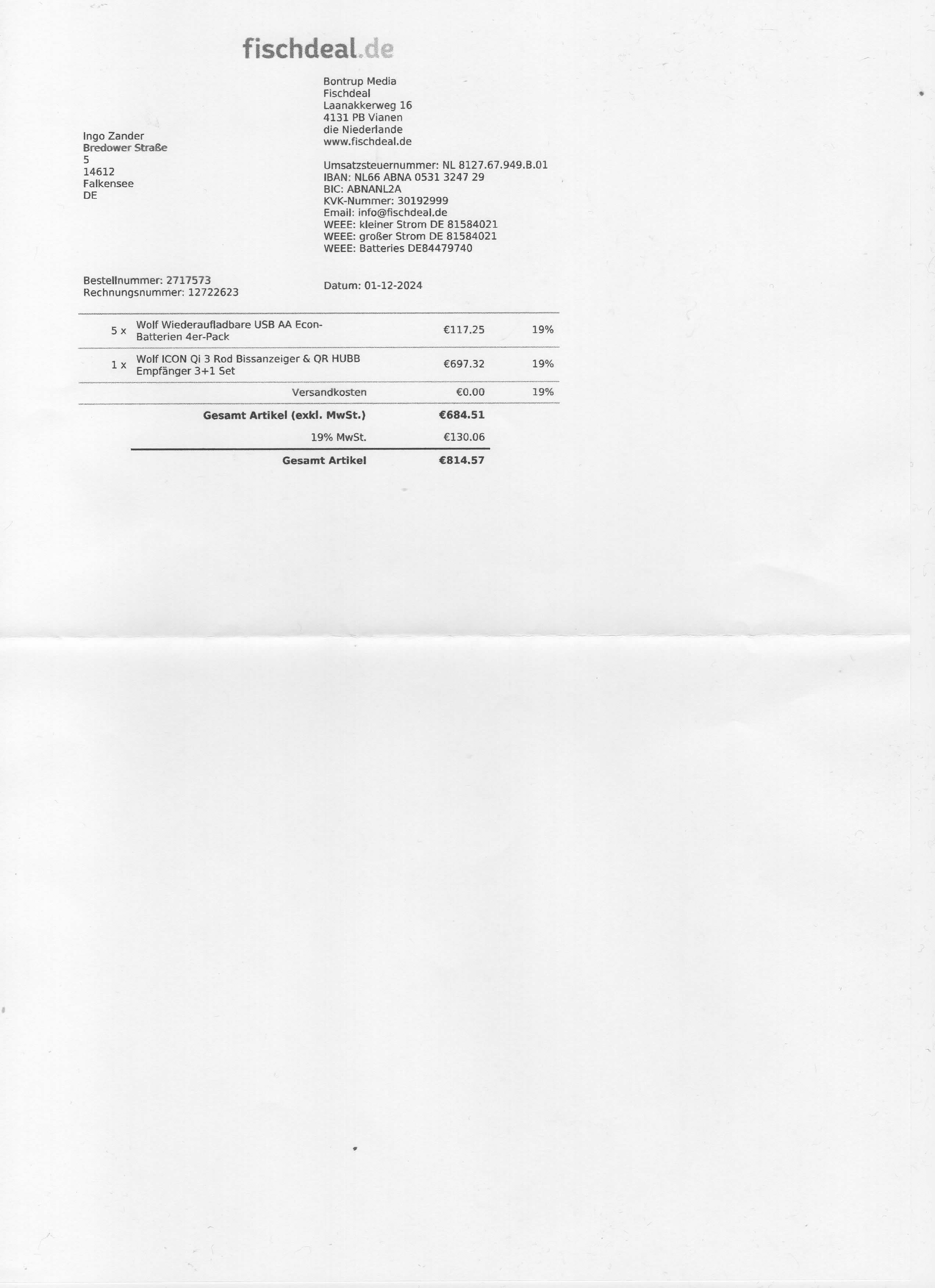 PROOF OF PURCHASE