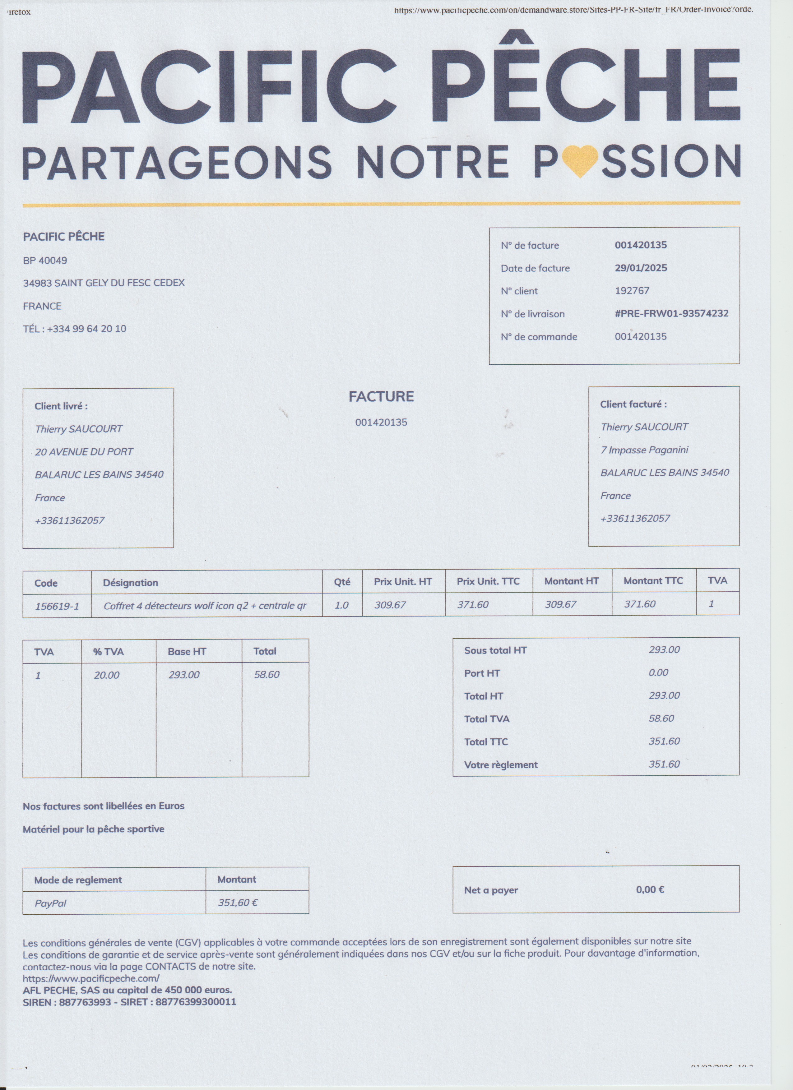 PROOF OF PURCHASE