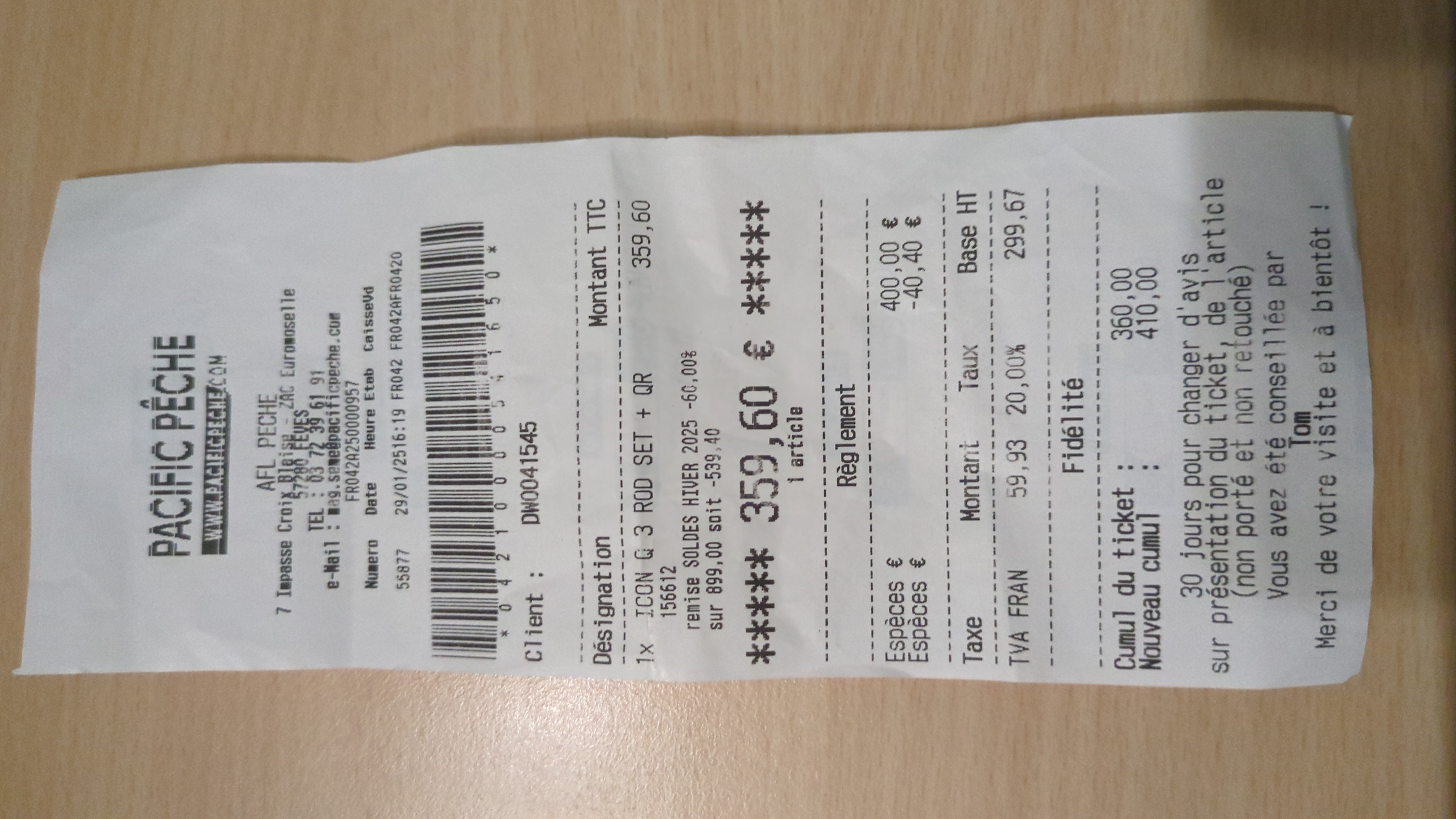 PROOF OF PURCHASE