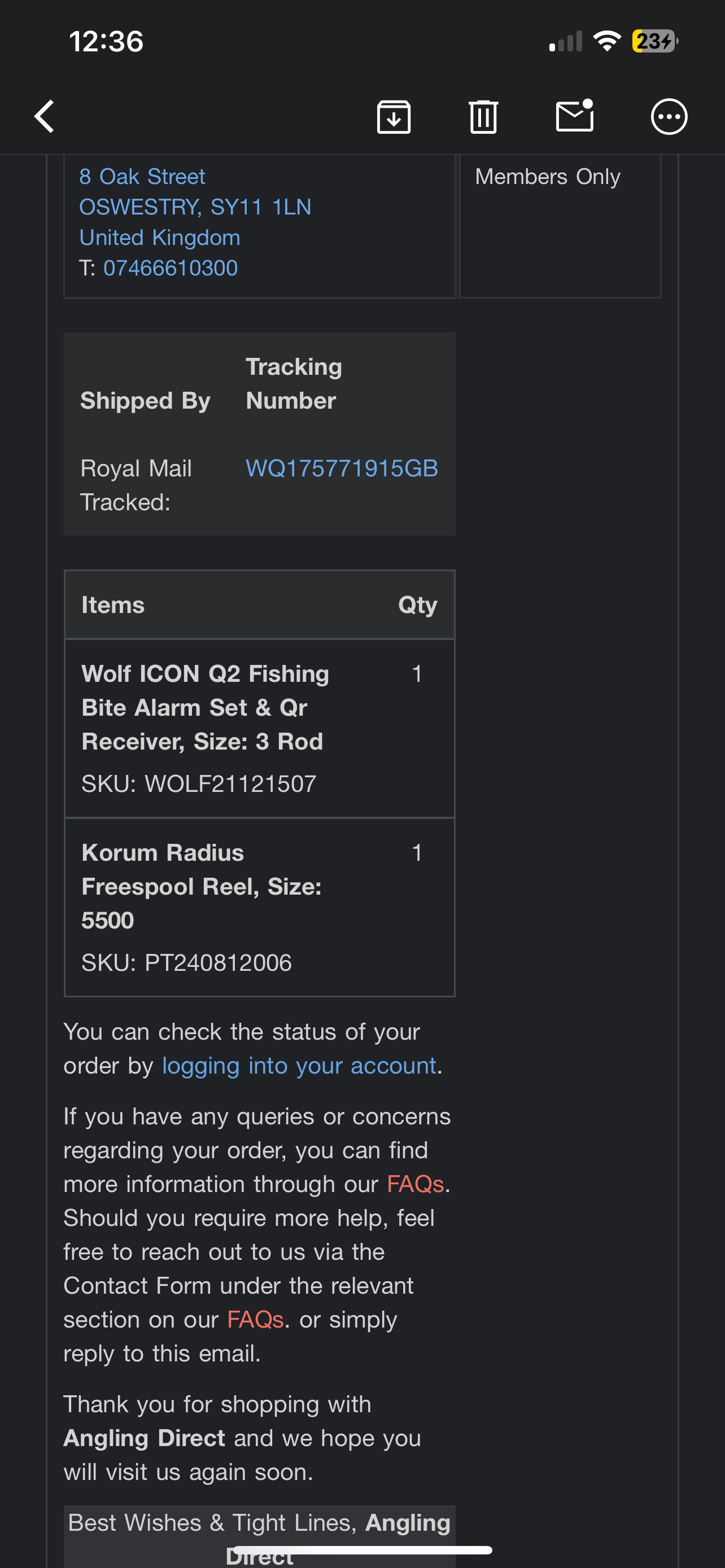 PROOF OF PURCHASE