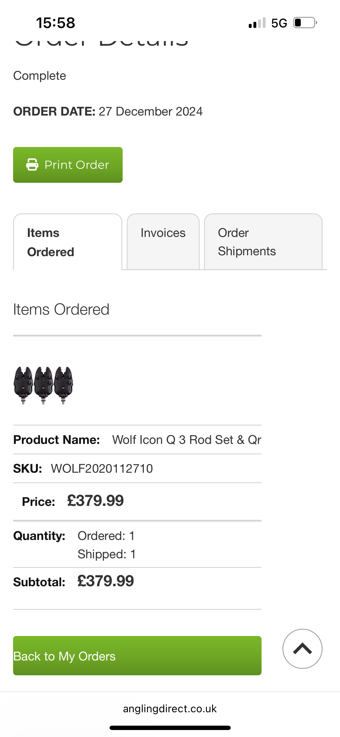 PROOF OF PURCHASE