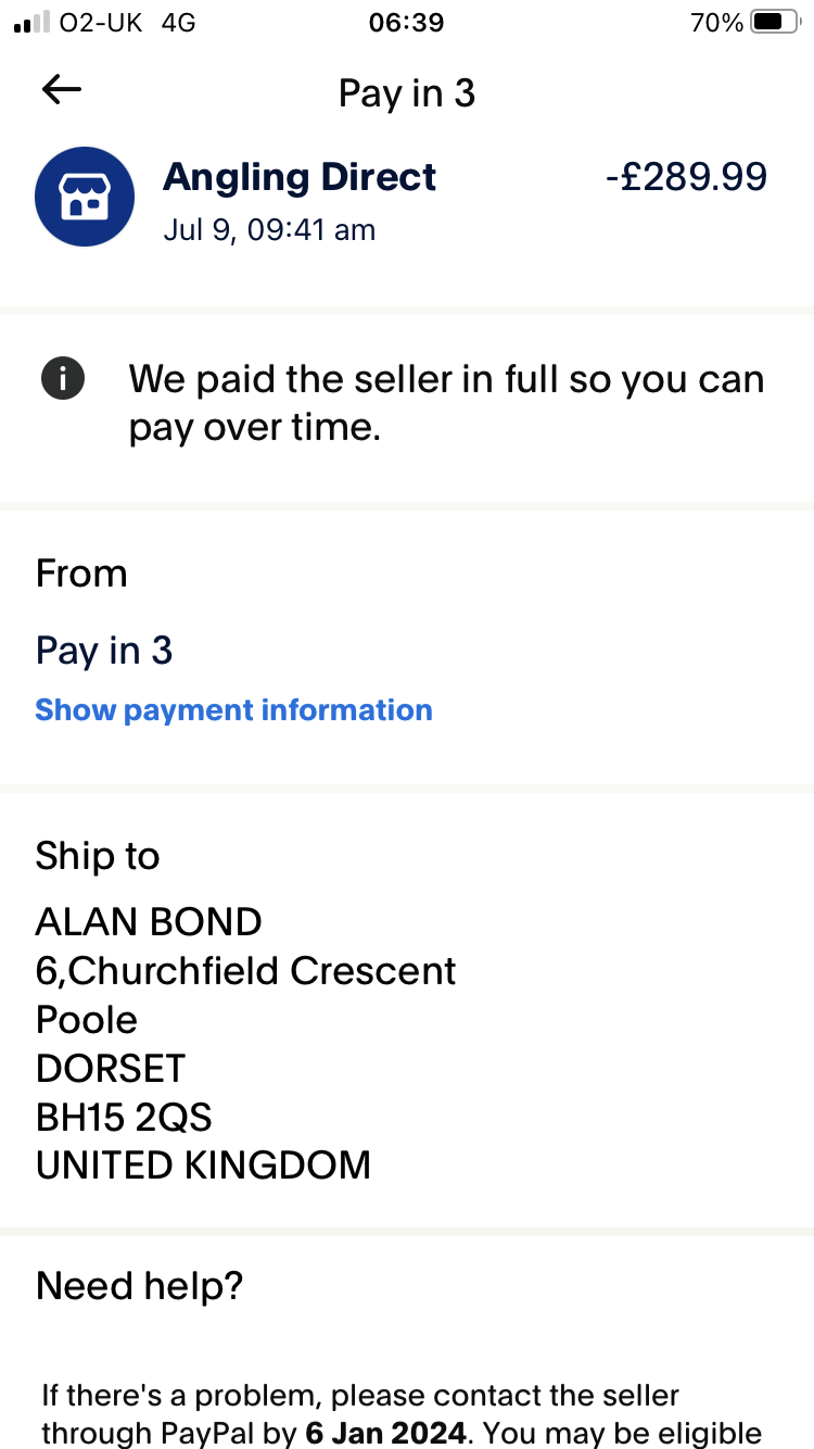 PROOF OF PURCHASE