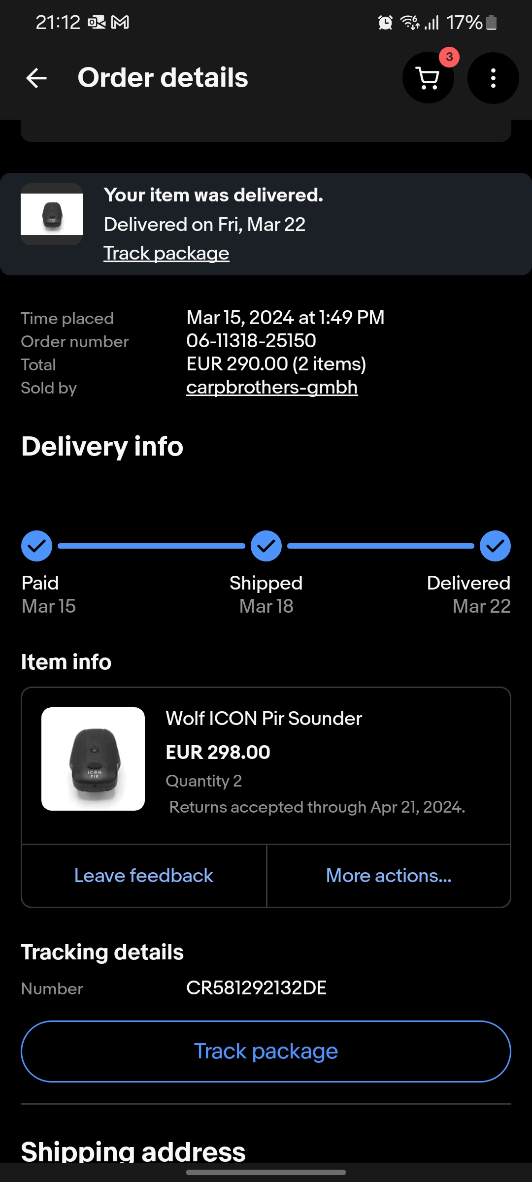 PROOF OF PURCHASE