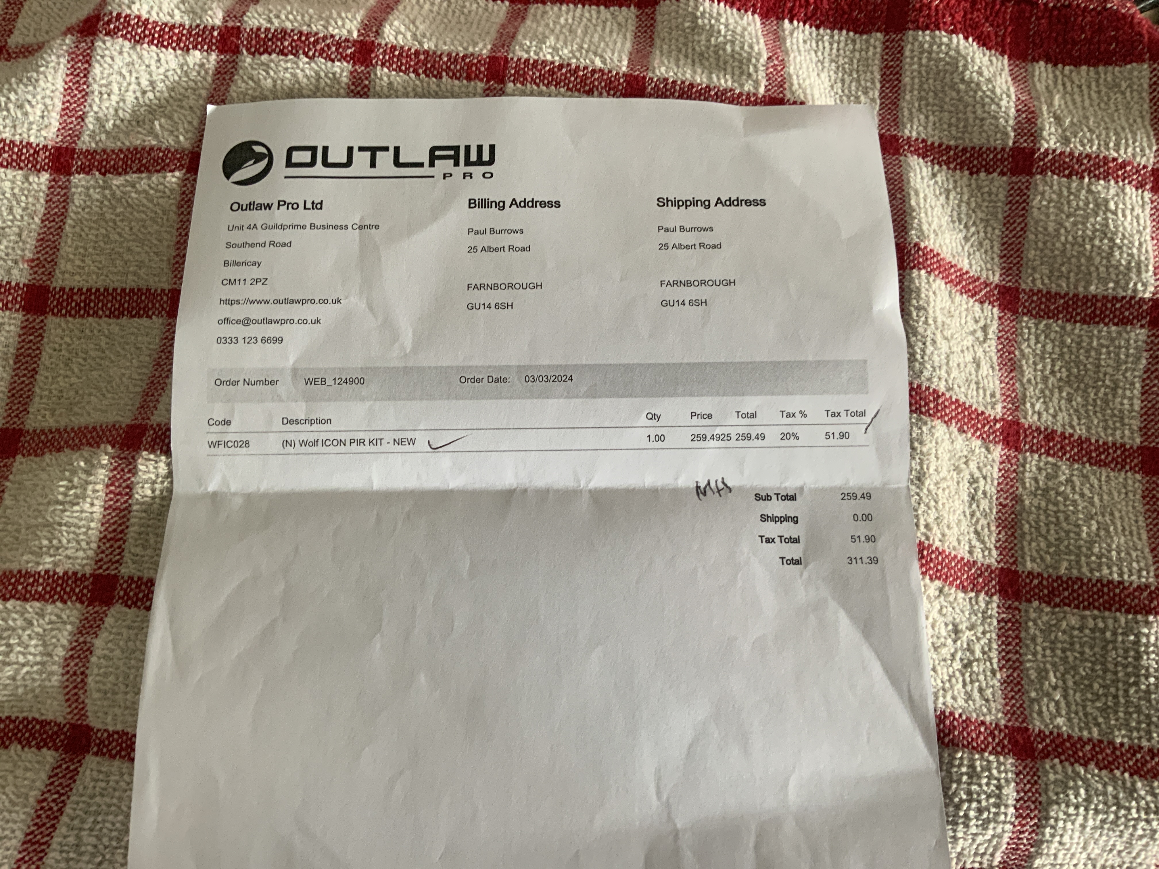 PROOF OF PURCHASE