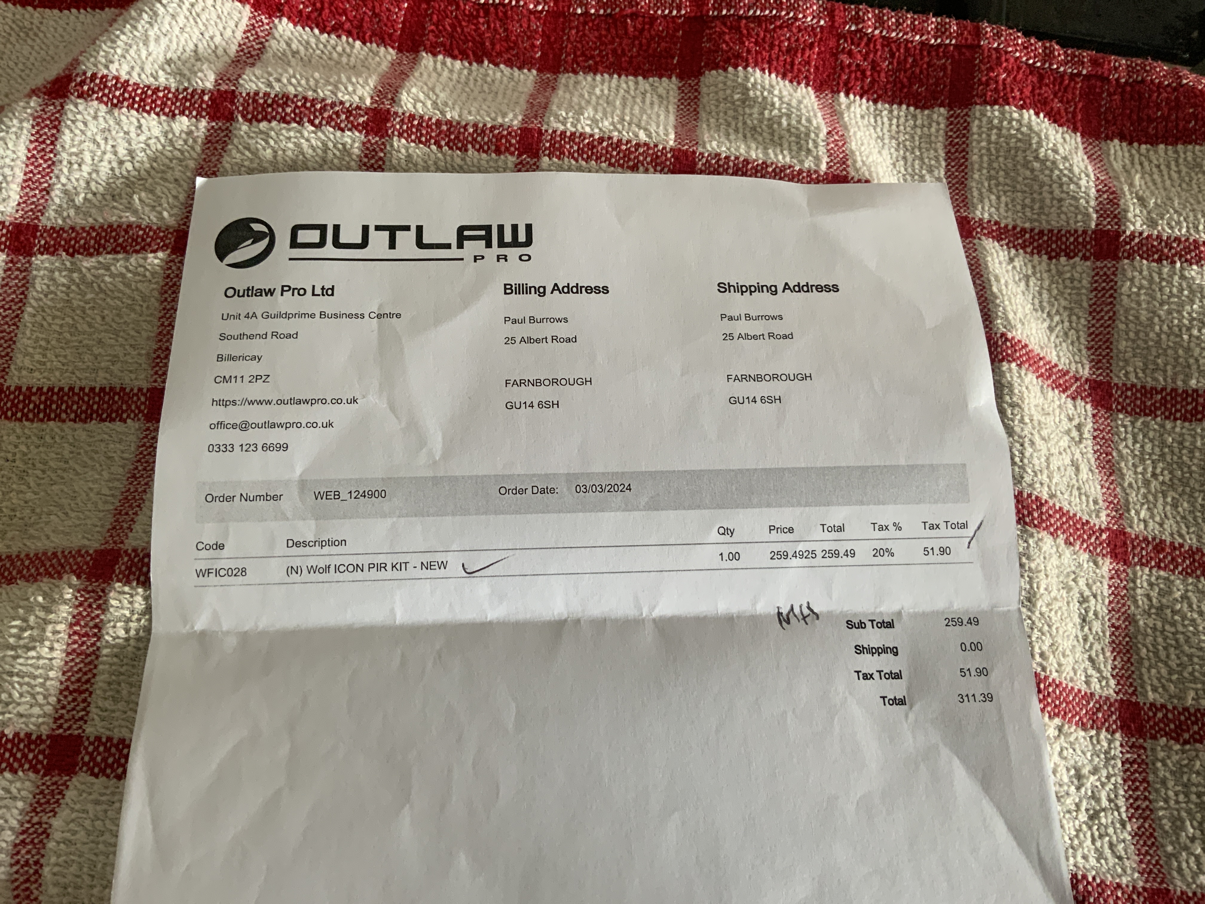 PROOF OF PURCHASE